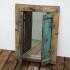 indian wooden shutter mirror