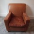 terence conran tan leather armchair – SOLD