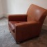 terence conran tan leather armchair – SOLD